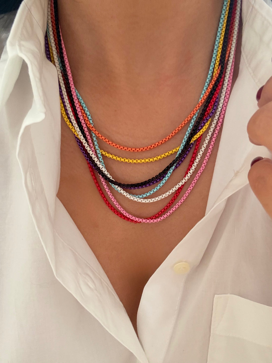 Color Chain Necklaces