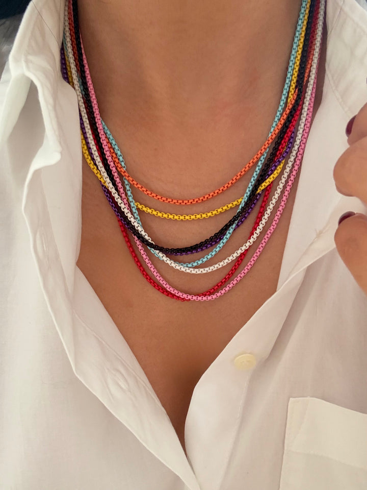 Color Chain Necklaces