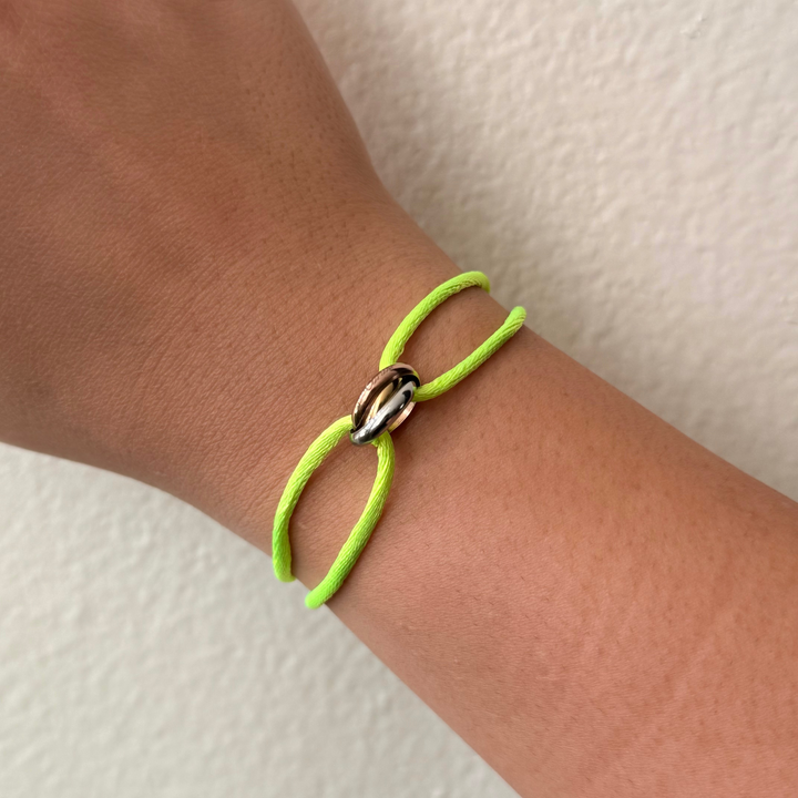 Trinity Bracelets Neon Green