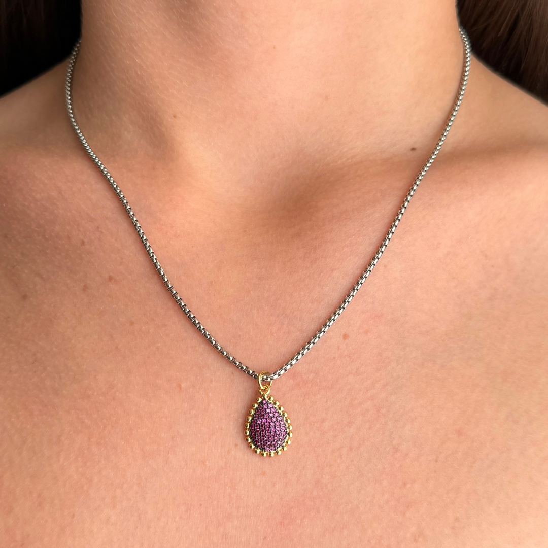 Mariah Two Tone Purple Necklaces