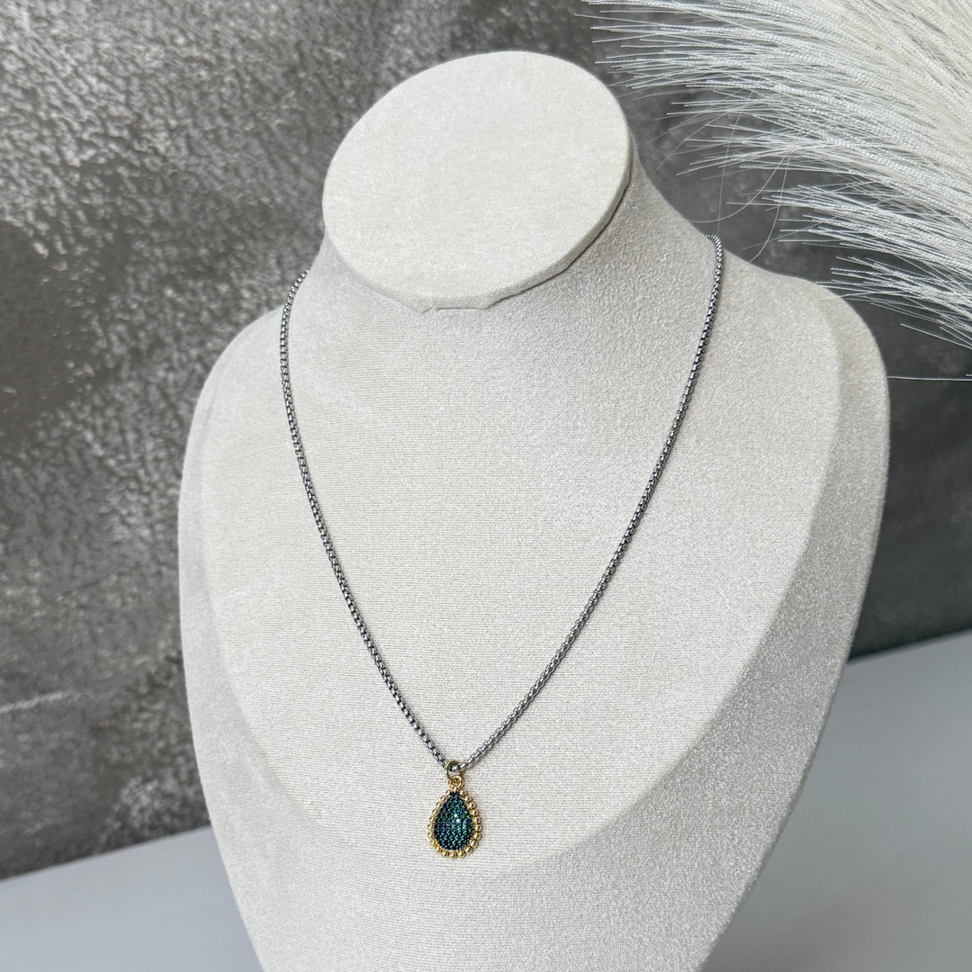 Mariah Two Tone Green Necklaces