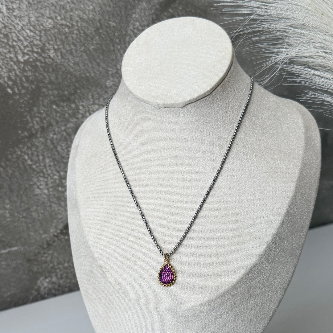 Mariah Two Tone Purple Necklaces