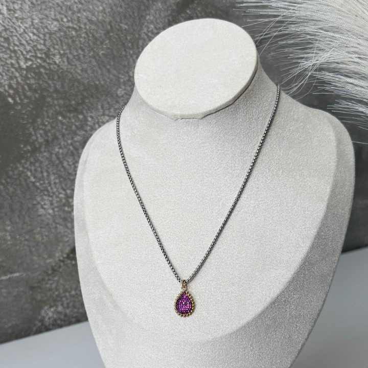 Mariah Two Tone Purple Necklaces