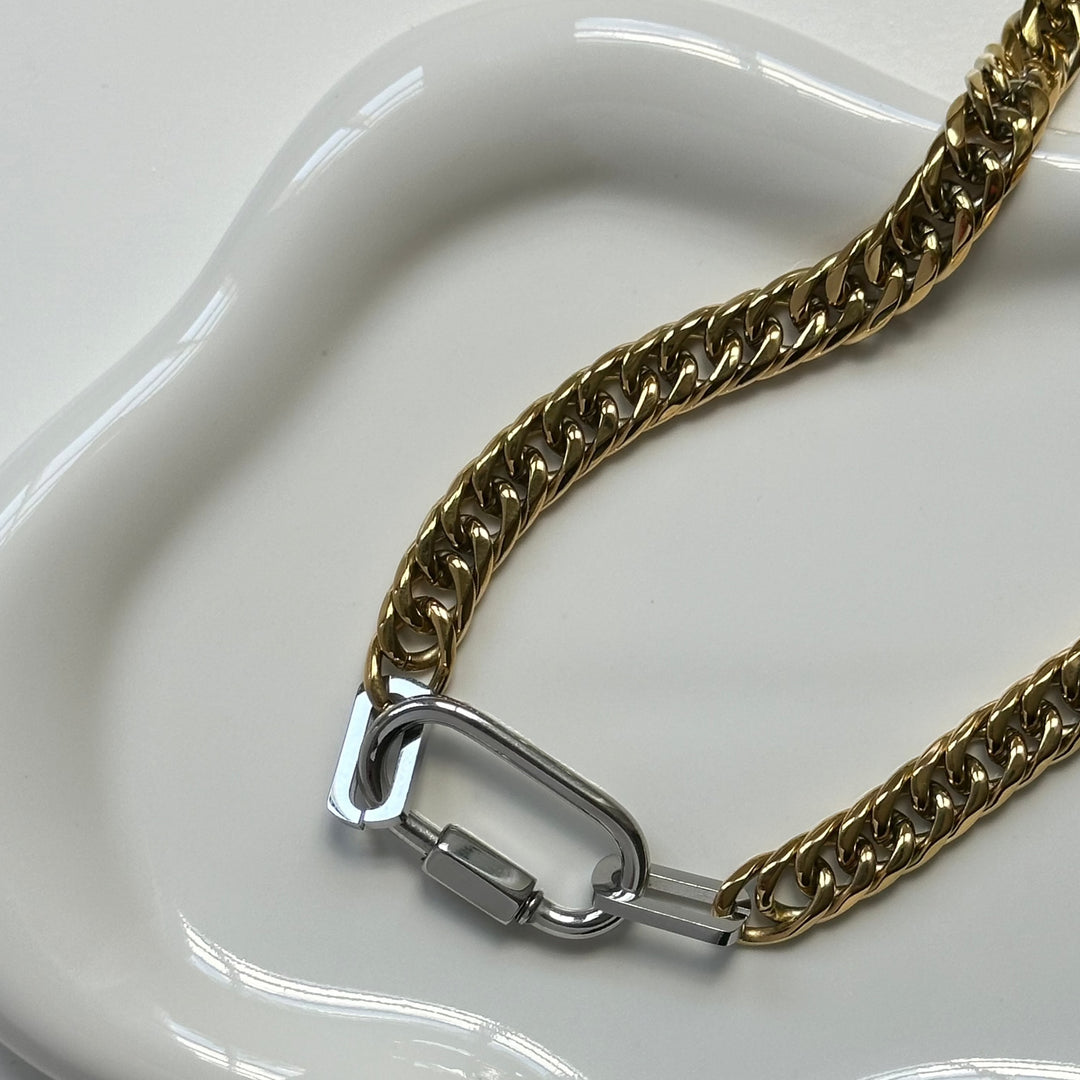Allyne Two Tone Statement Necklaces
