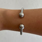 All Silver Bangle