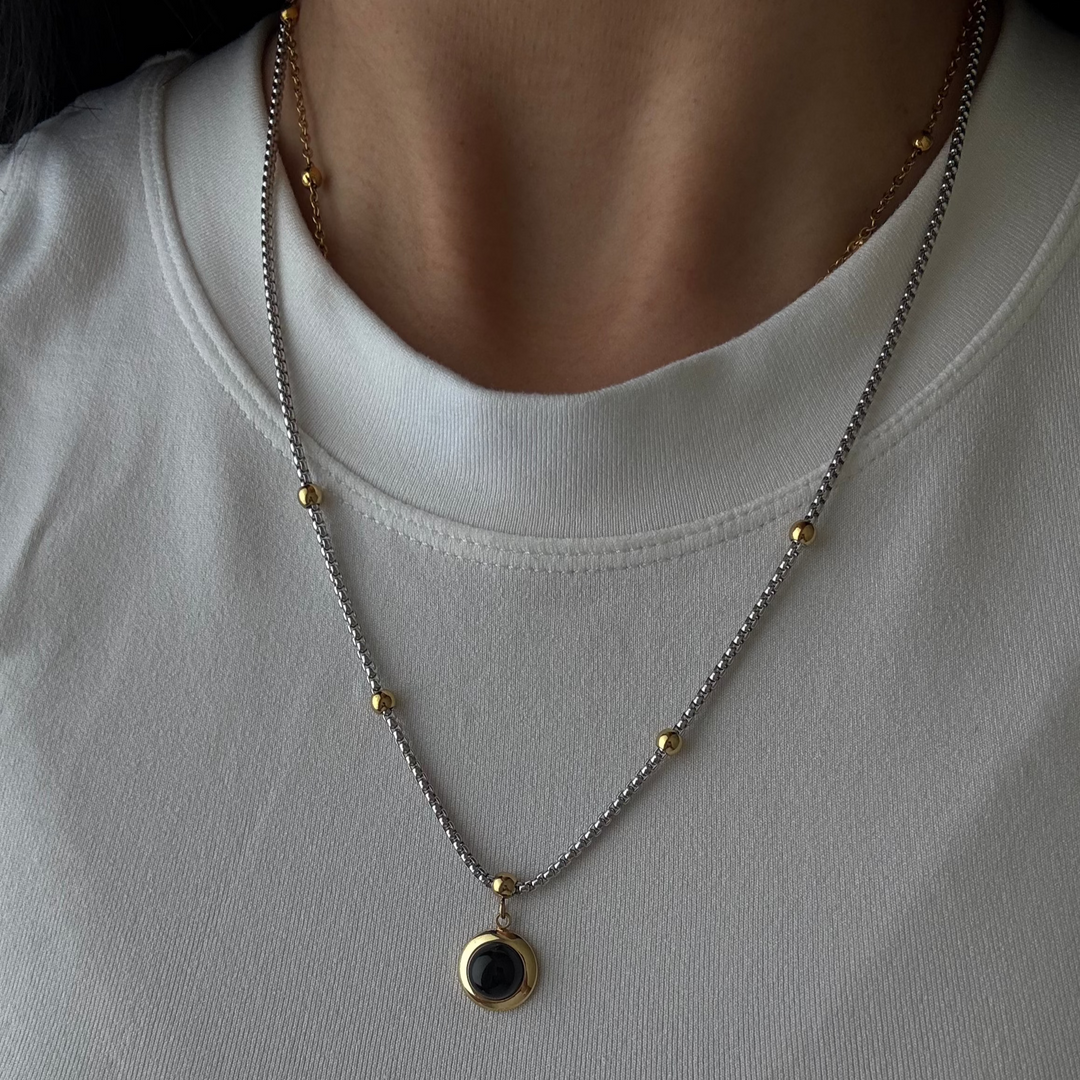 Amorci Two Tone Necklaces