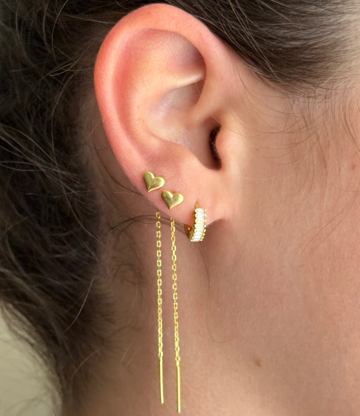 Cute Heart Line Earrings