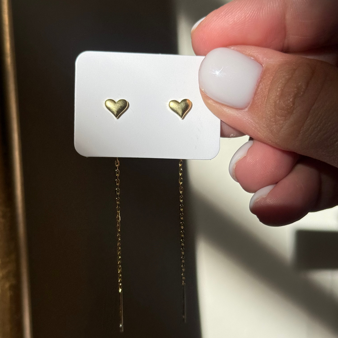 Cute Heart Line Earrings