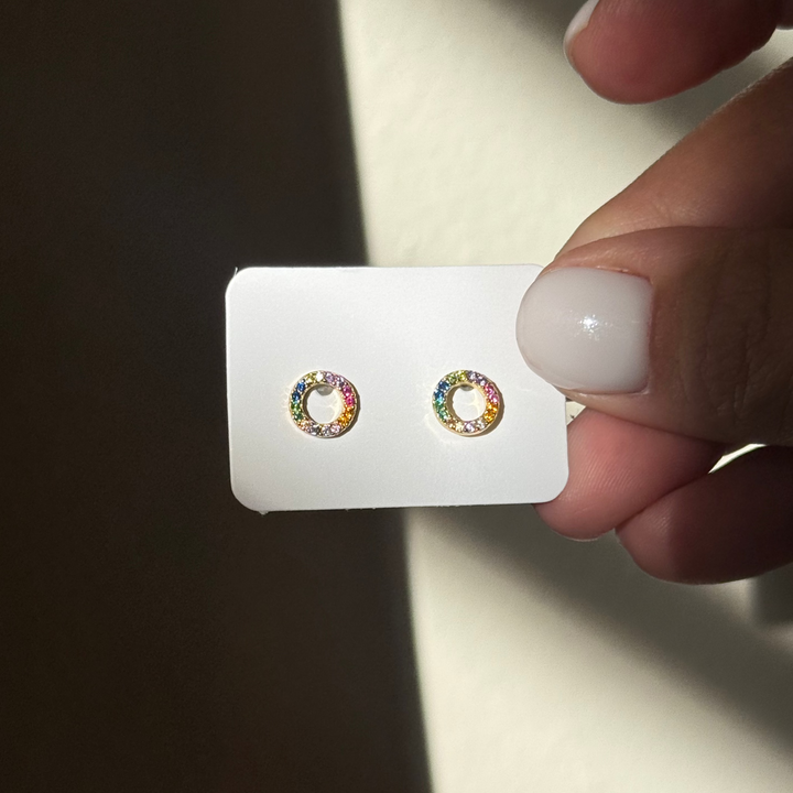 Rainbow Ear Studs Earrings
