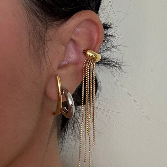 Aimy Two Tone Earrings