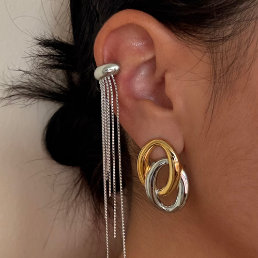 Alma Two Tone Earrings