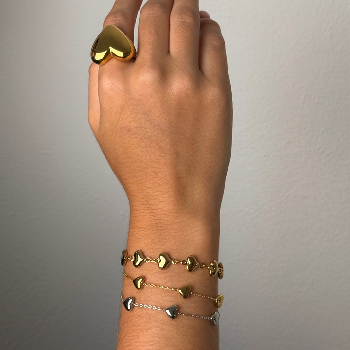 Tima Heart Silver Bracelet