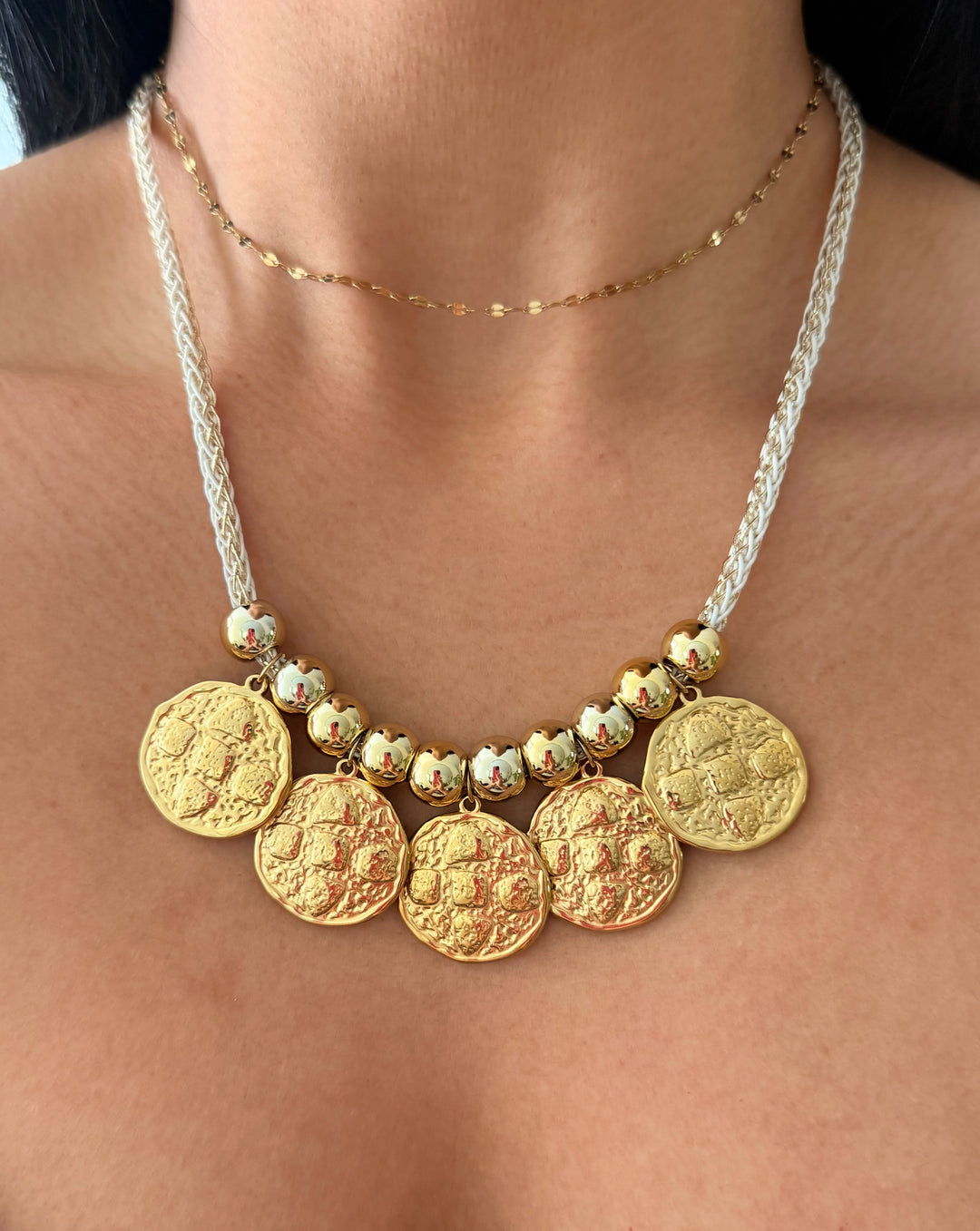 Beatriz Gold Coins Necklace