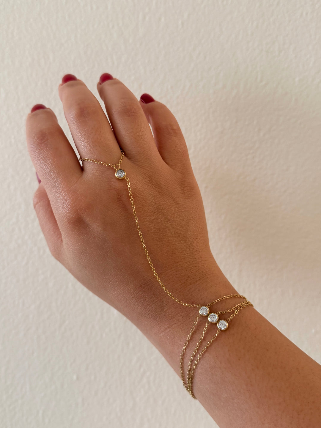 Gabriela Gold Finger Bracelet