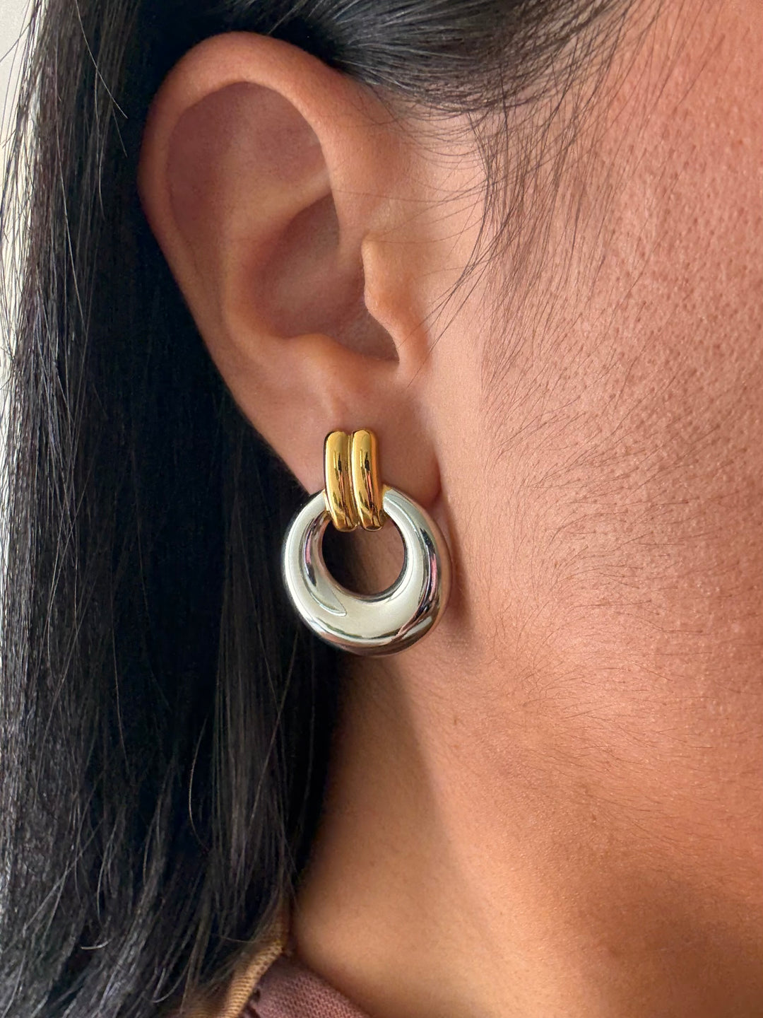 Silvana Two Tone Earrings