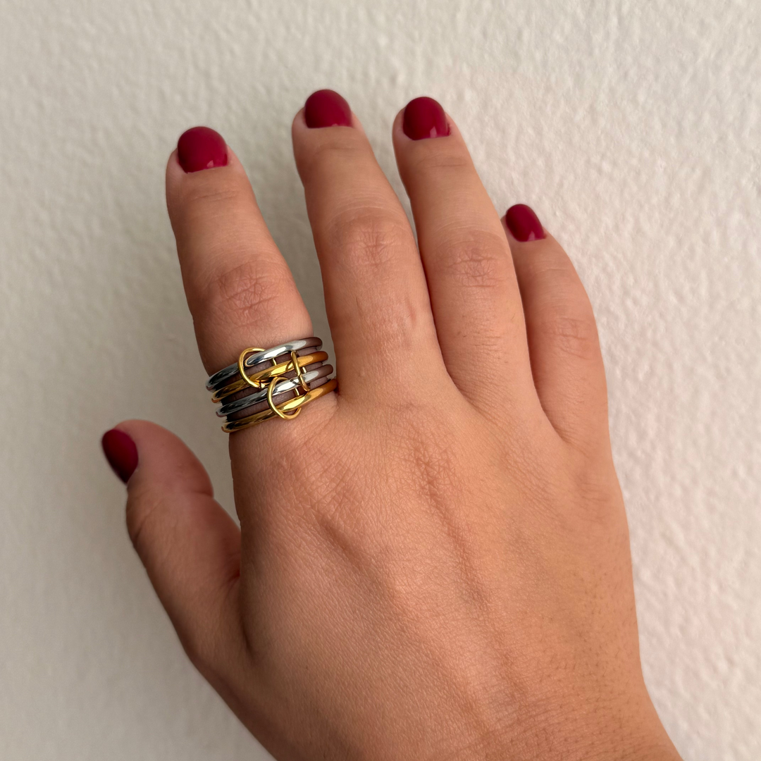 Yanela Two Tone Ring