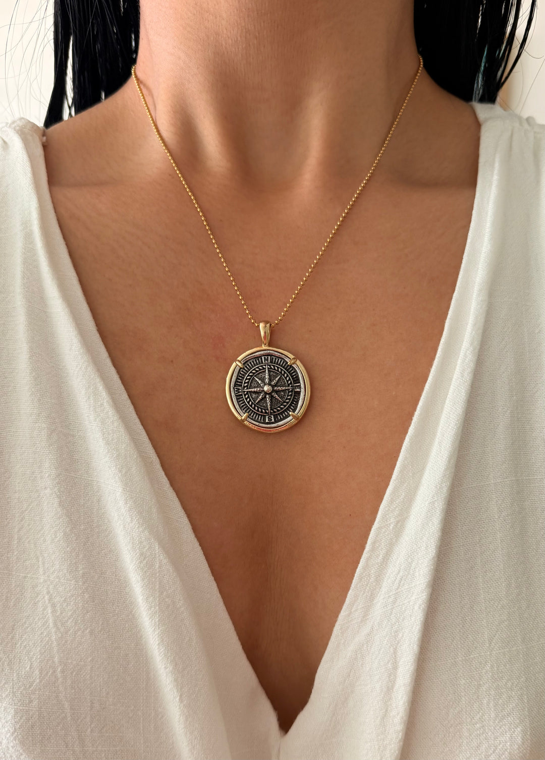 Compass Gold Necklaces