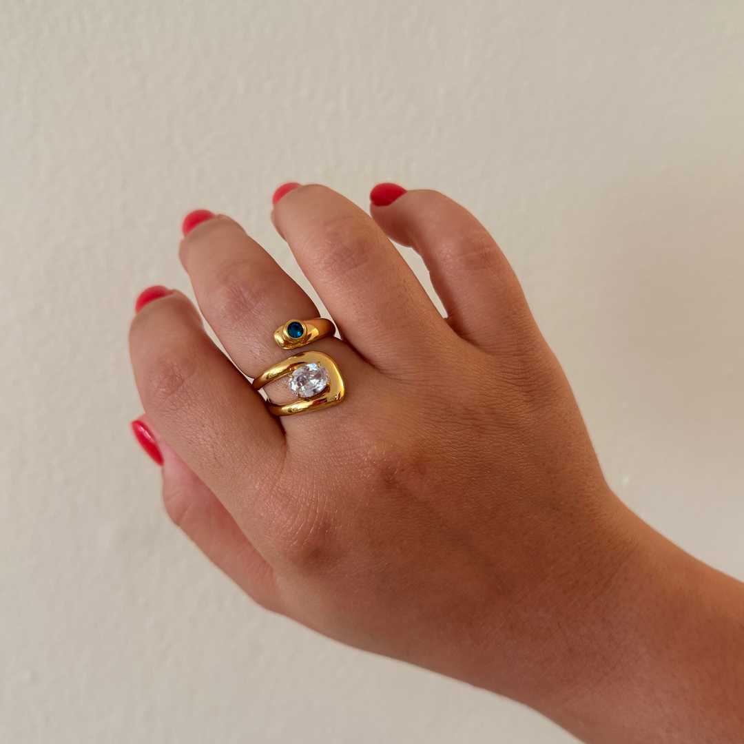 Any Gold Cross Post Ring