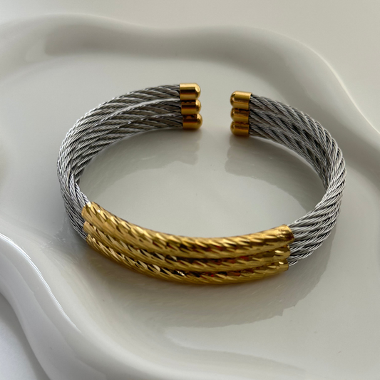 Milena Two Tone Bangle