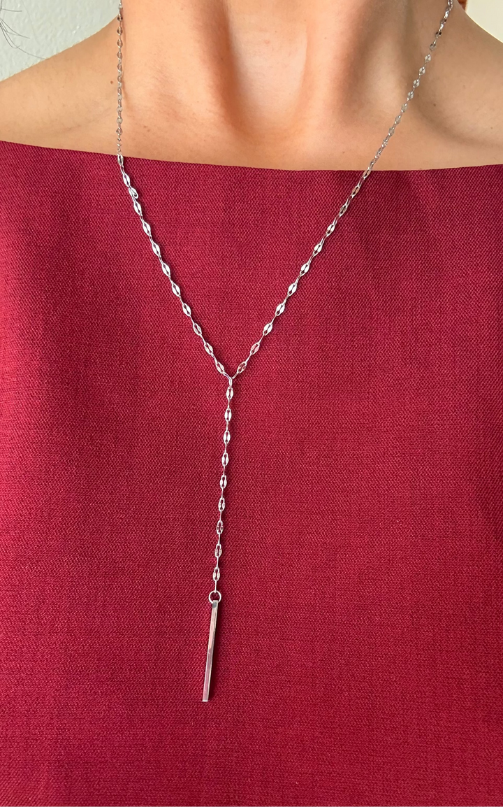 Helly Lariat Silver Necklaces