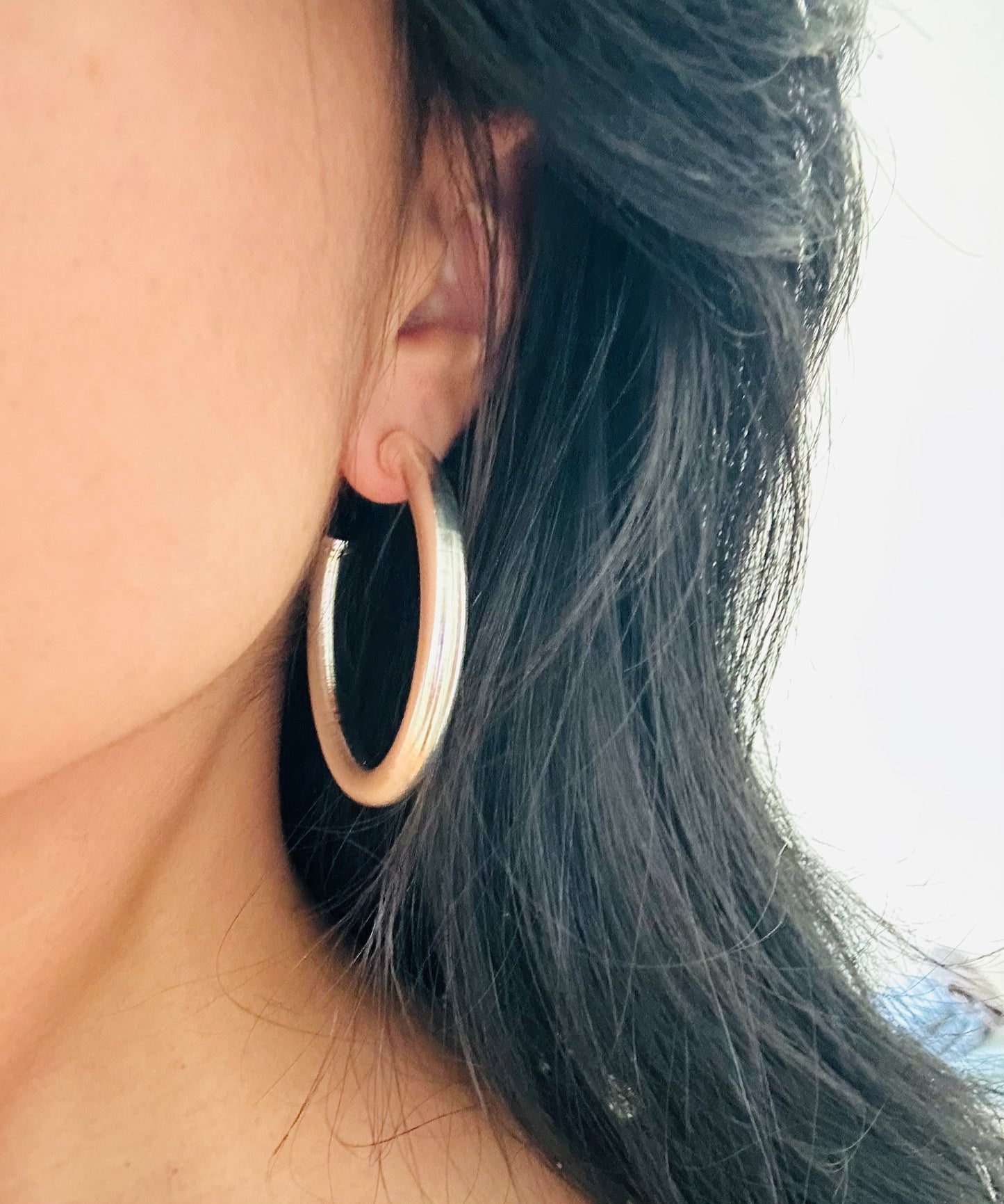 The Perfect Silver Hoops