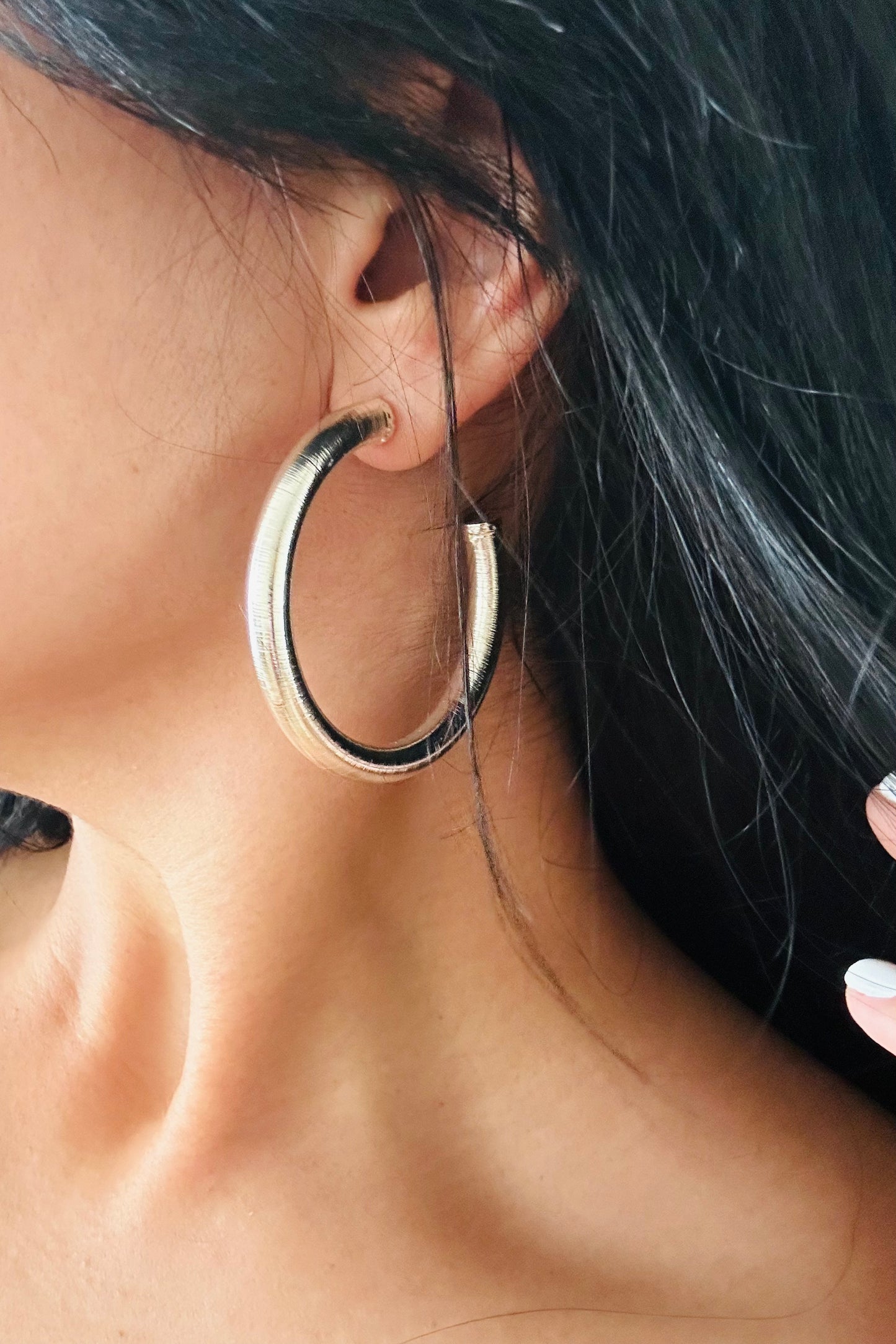 The Perfect Silver Hoops