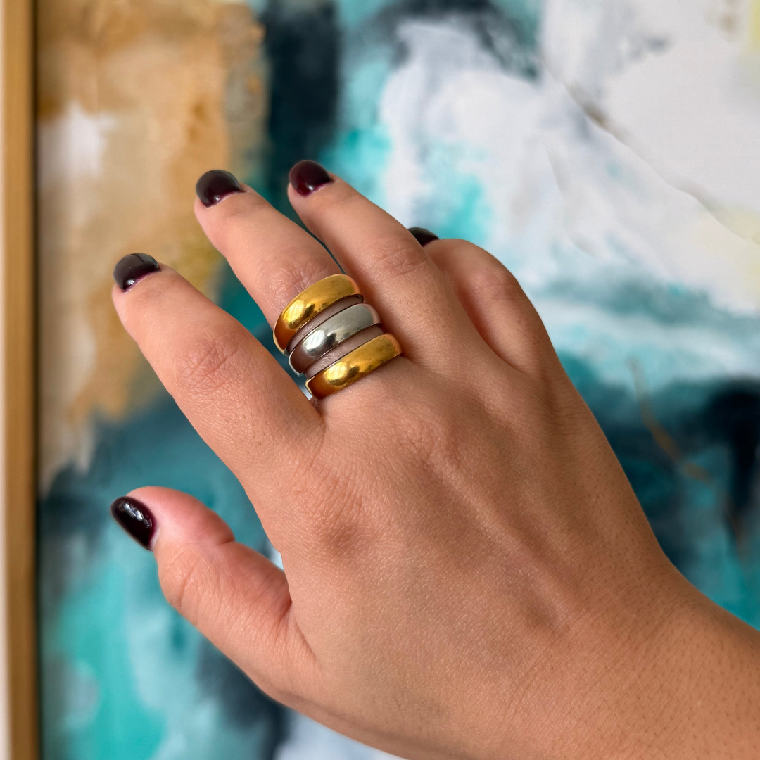 Nia Two Tone Ring