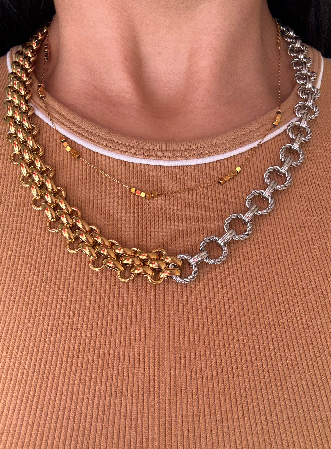 Scarlet Two Tone Necklaces