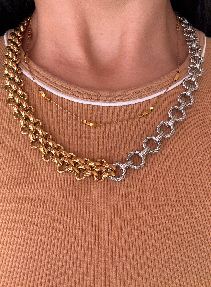 Scarlet Two Tone Necklaces