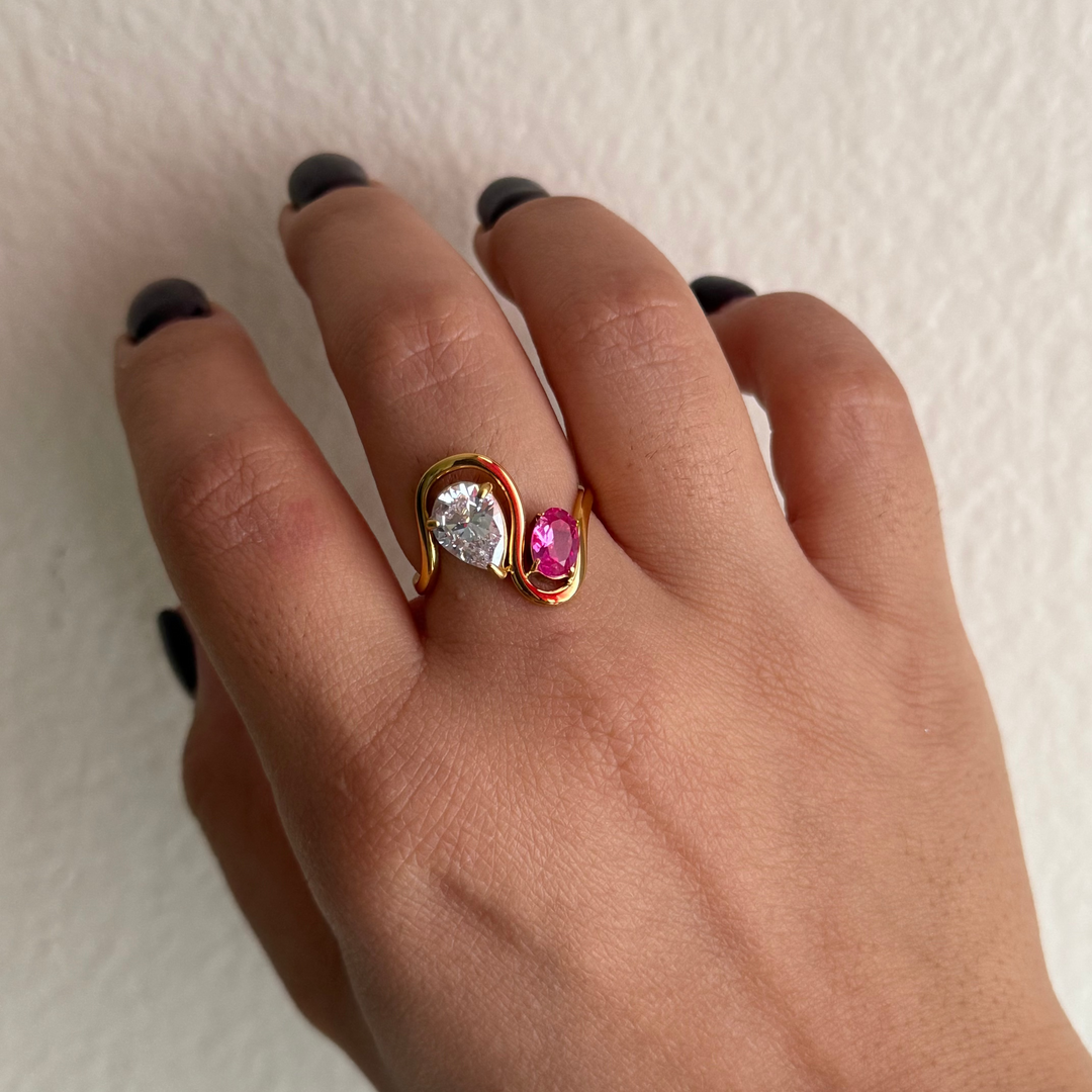 Rose Zircon Ring