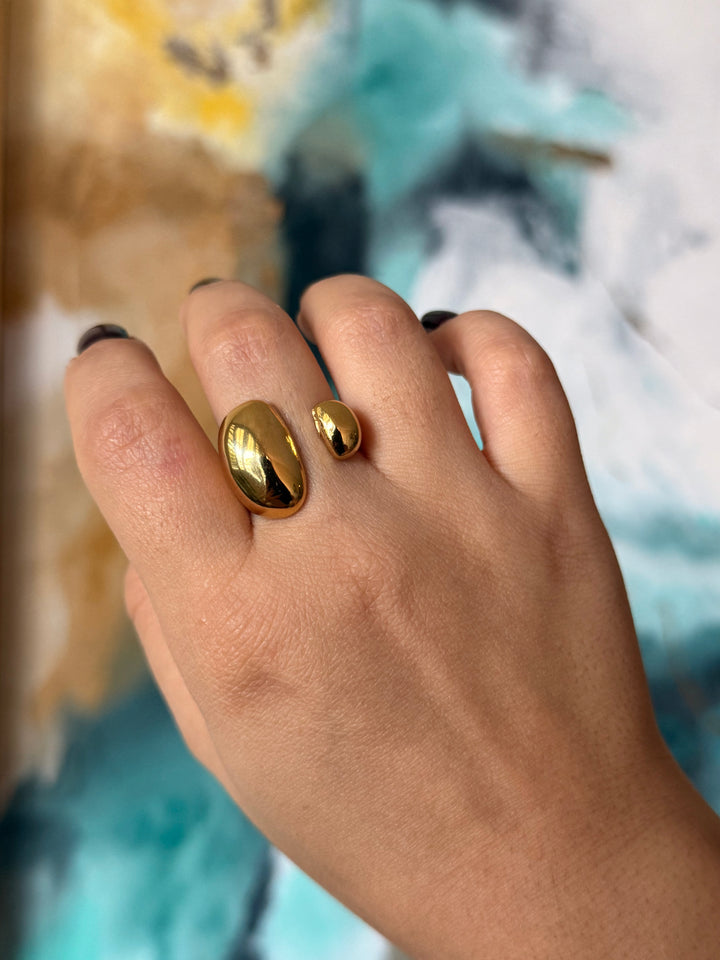 Anillo abierto de oro Madison