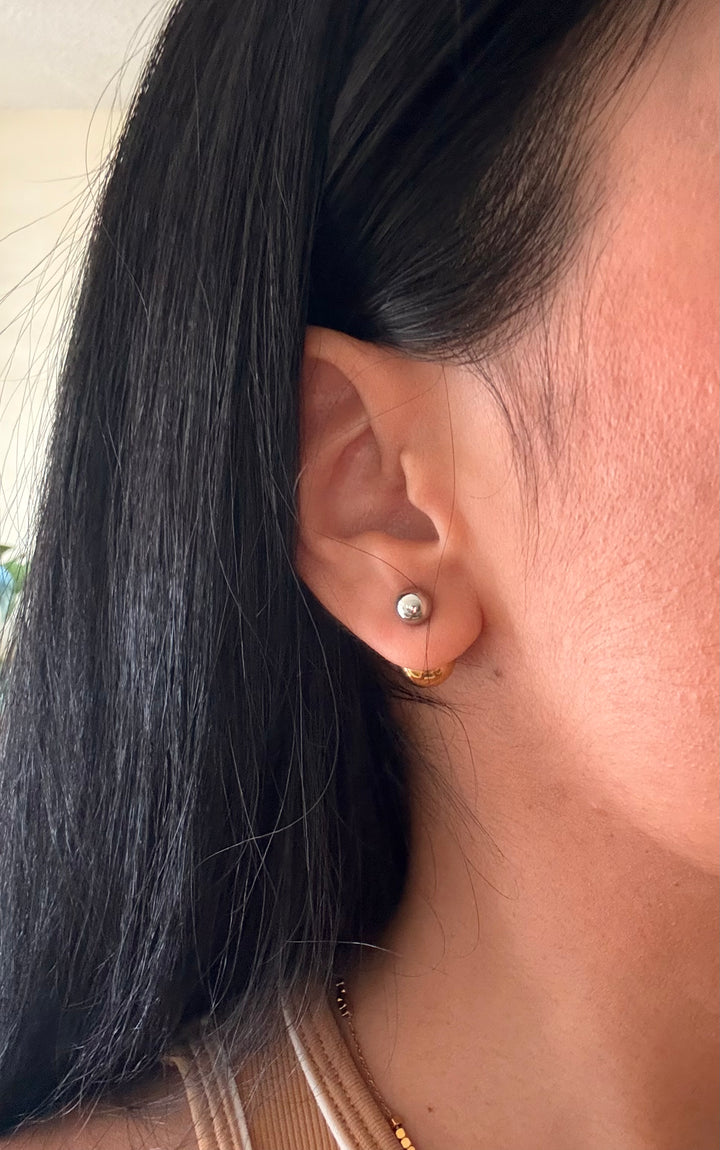 Abigail Two Tone Earrings