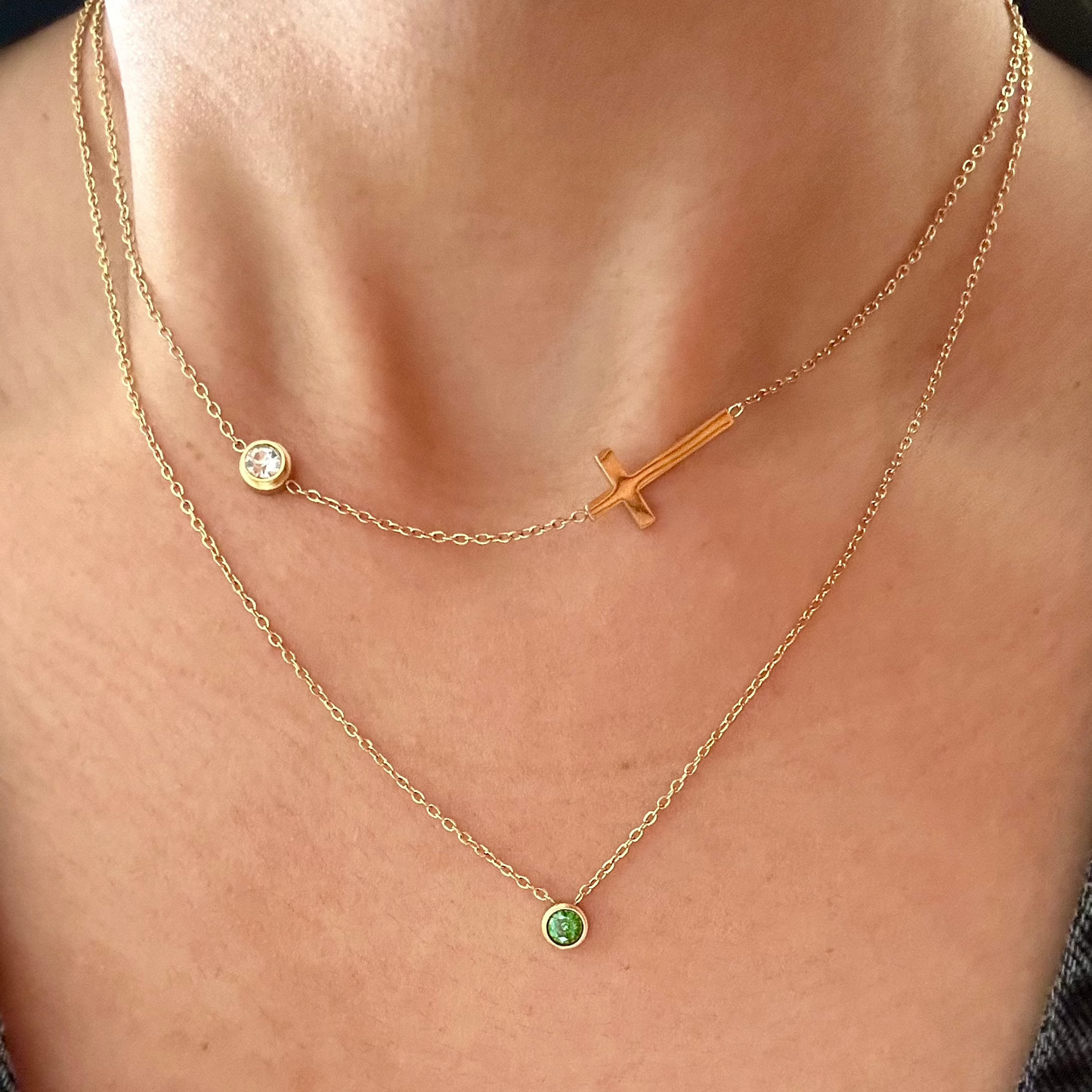 Emerald Gold Necklaces