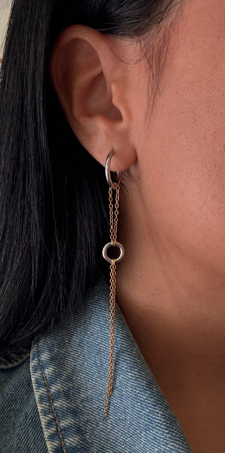 Taylor Two Tone Tassel Earrings