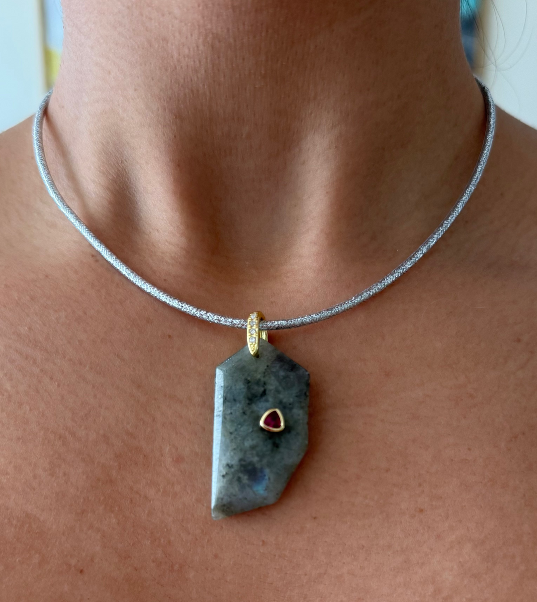 Silver Magnetic Cord Necklaces