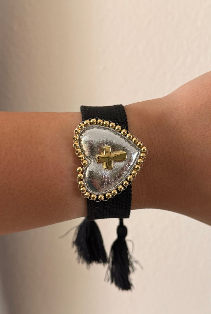 Tere Heart Cross Bracelet