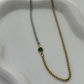 Emerald Two Tone Necklaces