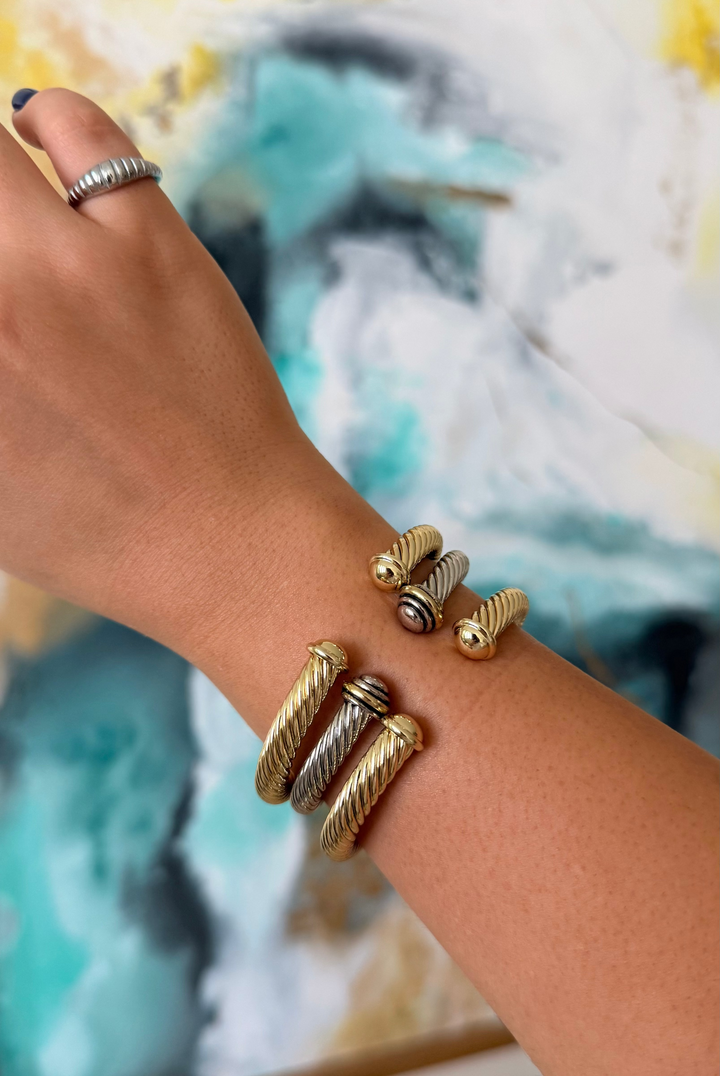 DY Two-Tone Statement Cuff
