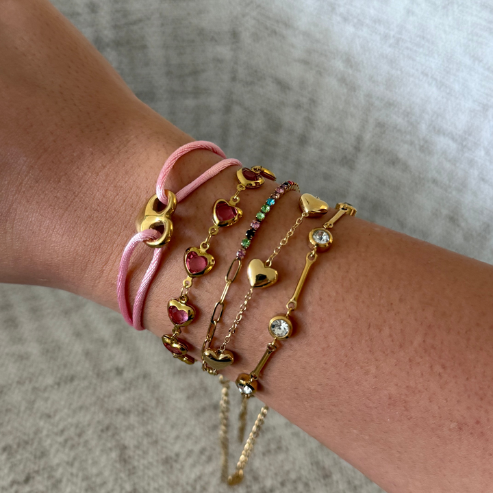 Pink Heart Bracelet