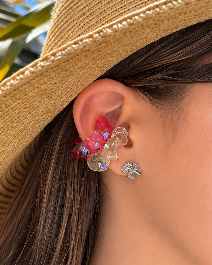 Amapola Gold or Silver Flower Studs