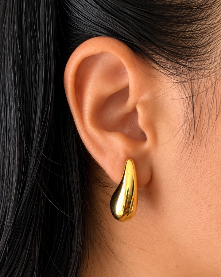 Pendientes medianos de oro Vottega
