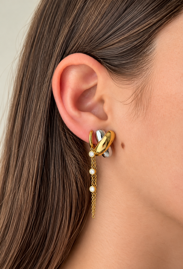 Juli Two-tone X Studs