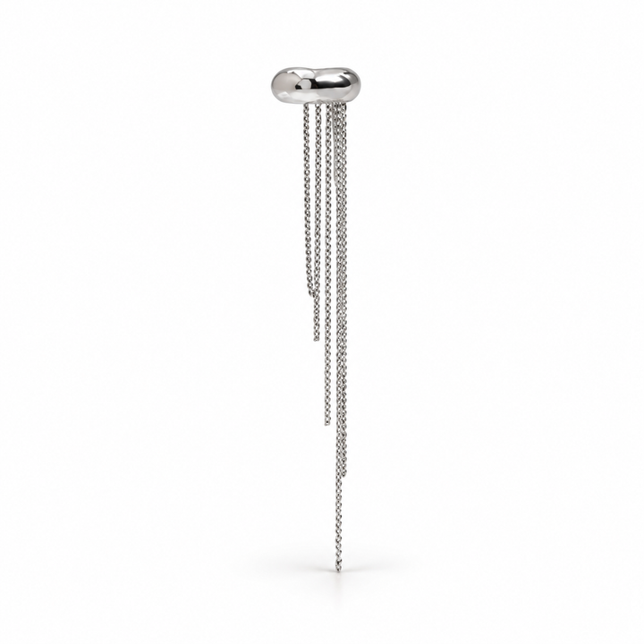 Aitana Silver Ear Cuffs Chains