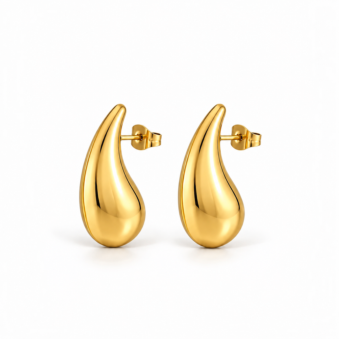 Pendientes medianos de oro Vottega