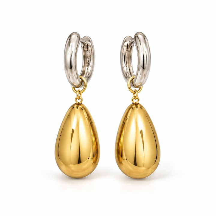 Isabella Silver & Gold Teardrop