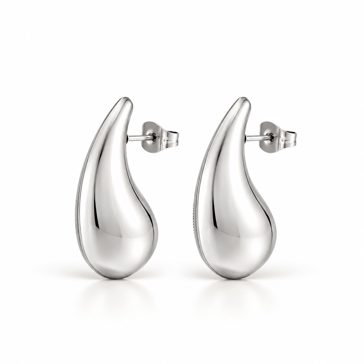 Pendientes medianos de plata Vottega