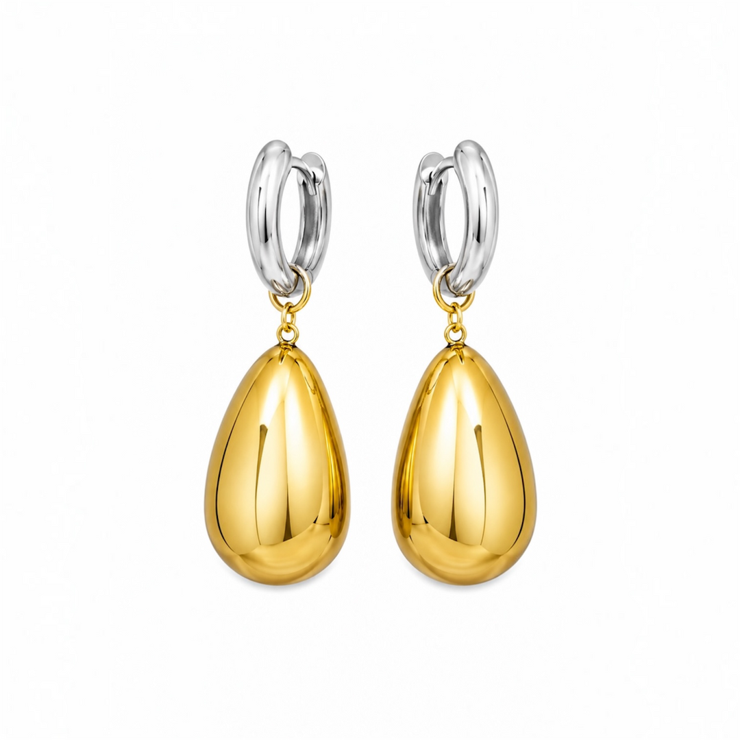 Isabella Silver & Gold Teardrop