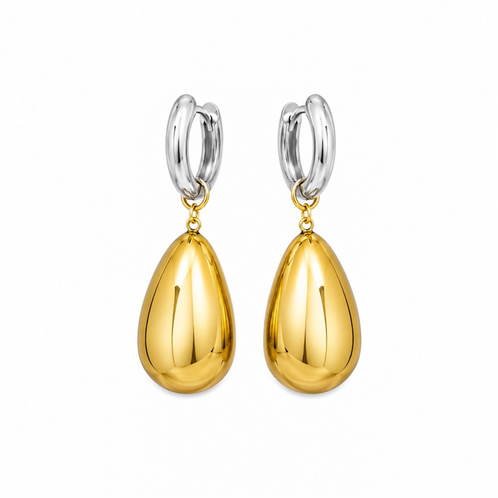Isabella Silver & Gold Teardrop