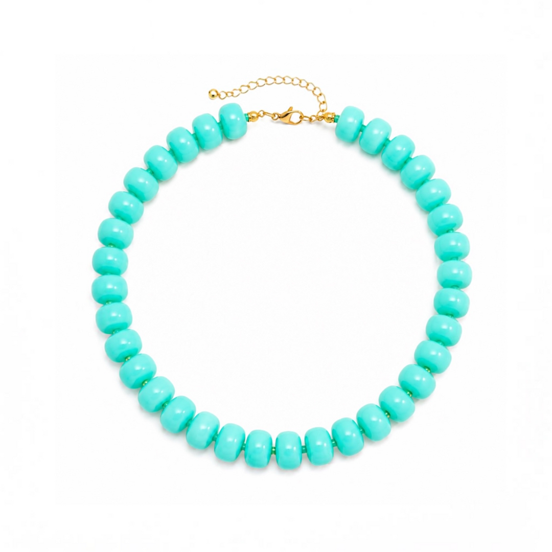 Olivia Turquoise Beaded Necklace