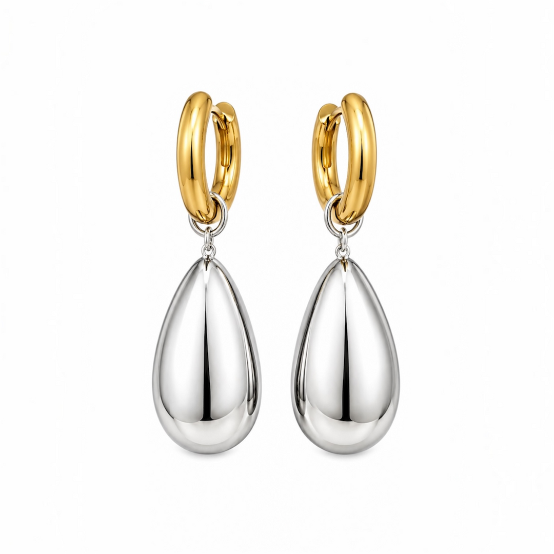 Isabella Gold & Silver Teardrop